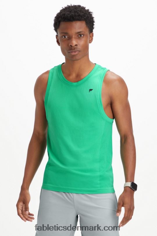Fabletics Mænd træningsdagstanken PNX2T3394 væsentligt grønt