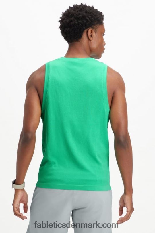 Fabletics Mænd træningsdagstanken PNX2T3394 væsentligt grønt
