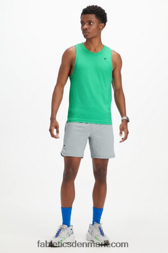 Fabletics Mænd træningsdagstanken PNX2T3394 væsentligt grønt