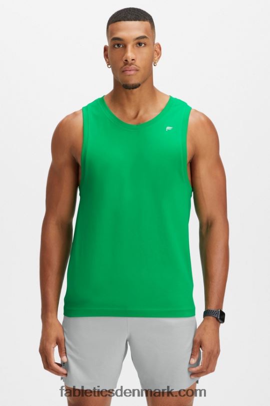 Fabletics Mænd træningsdagstanken PNX2T3397 lyse-grøn